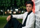 Night Park Portrait: Black Shalwar Kameez & White Bomber Outfit Inspiration