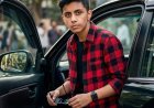 Cinematic SUV Portrait | Stylish Man in Red Checkered Oversheet