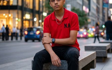 Create a Cinematic Ultra-Realistic Portrait of a Teenage Boy on a City Street – Master Prompt