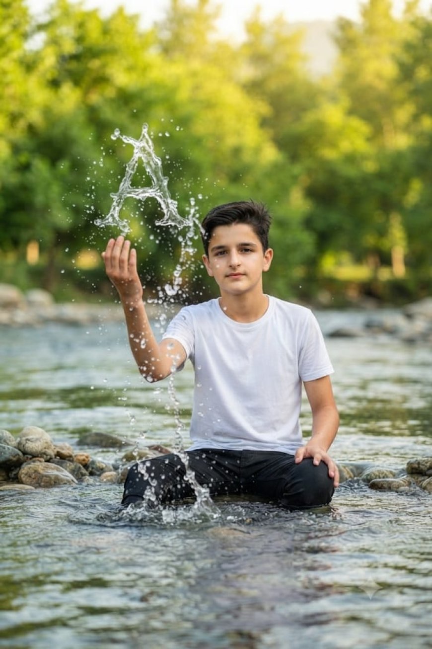 Create Dynamic Water Splash Photos for Letters Using Gemini AI